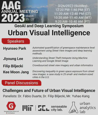 Session at AAG on Urban Visual Intelligence