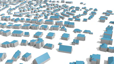 Open 3D city model of Hamburg, Germany in LoD2 (including roof types). We investigated whether we can infer the type of roof without traditional approaches such as photogrammetry.