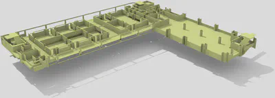 CityGML dataset obtained from IFC (storey of one building) with the approach developed within our project. Source of the input IFC dataset: BCA Singapore.