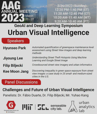 Session at AAG on Urban Visual Intelligence