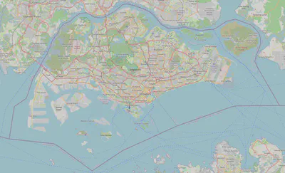 Singapore in OpenStreetMap (map as of 2024-08-11). (c) OpenStreetMap contributors.