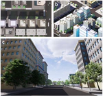 Comparing street view imagery and aerial perspectives in the built environment
