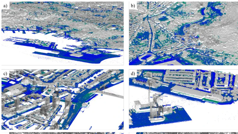 Direct 3D extreme rainfall risk mapping from urban aerial LiDAR point clouds
